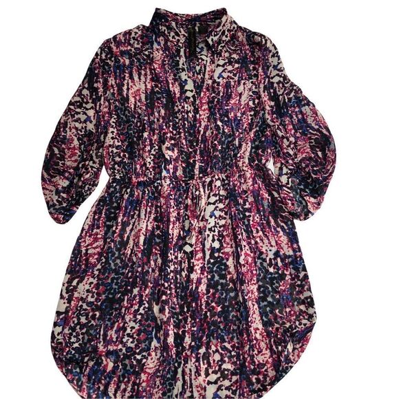 Petticoat Alley Multicolored Semi Sheer Dress - Picture 3 of 15